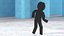 Plastic Stickman Rigged Black