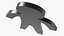 Plastic Stickman Rigged Black