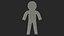 Plastic Stickman Rigged Black