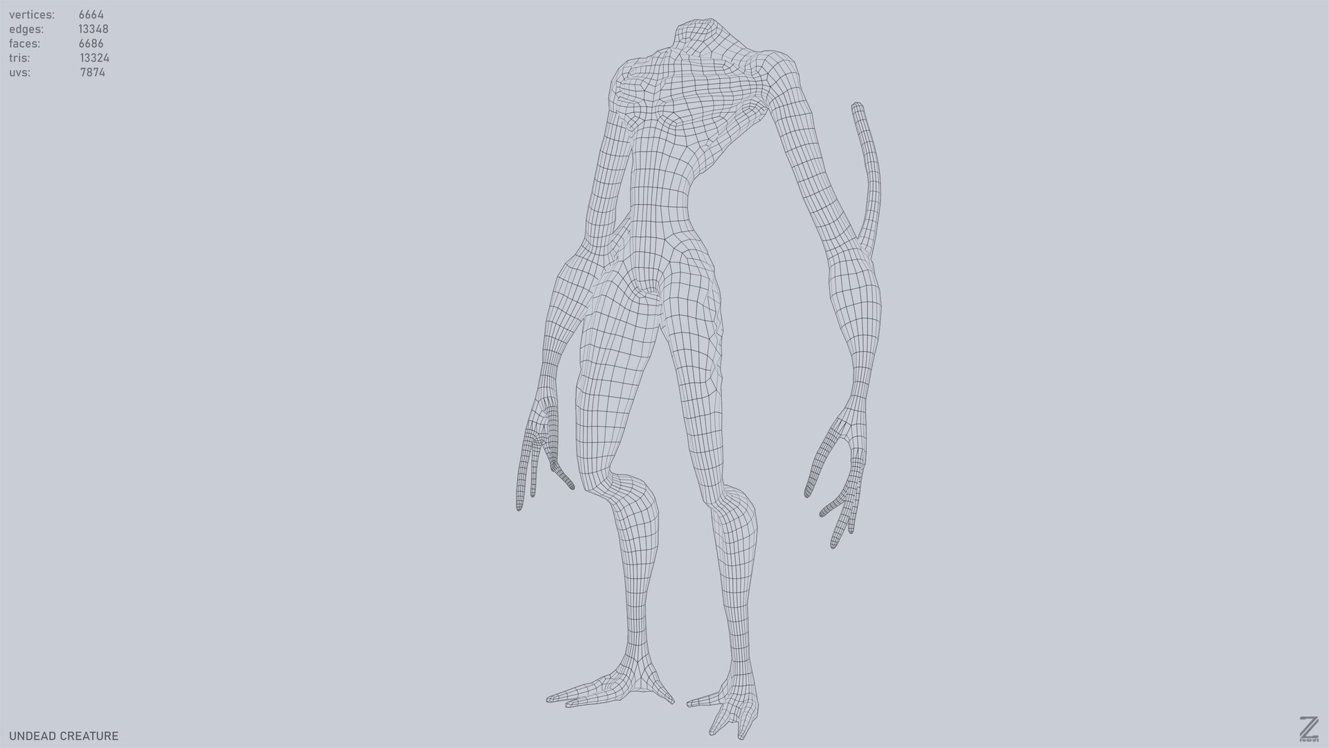 Undead Creature Model - TurboSquid 2424805