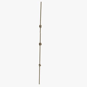 3d rope rig model