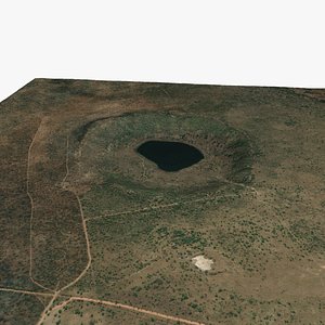 3D Game Ready Tswaing Crater model