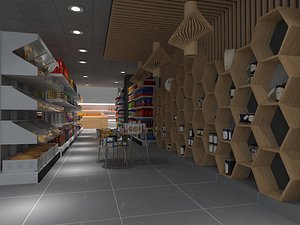 3D Supermarket 3d model