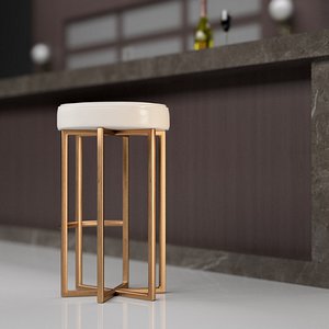3d astra bar chair model