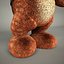 Oso de peluche con chaqueta de cuero - De pie