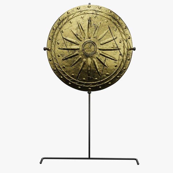 3D A HISTORICAL KINGS SHIELD USED IN A BATTLE MODEL IN LOW POLY