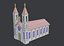 lowpoly Cartoon Church