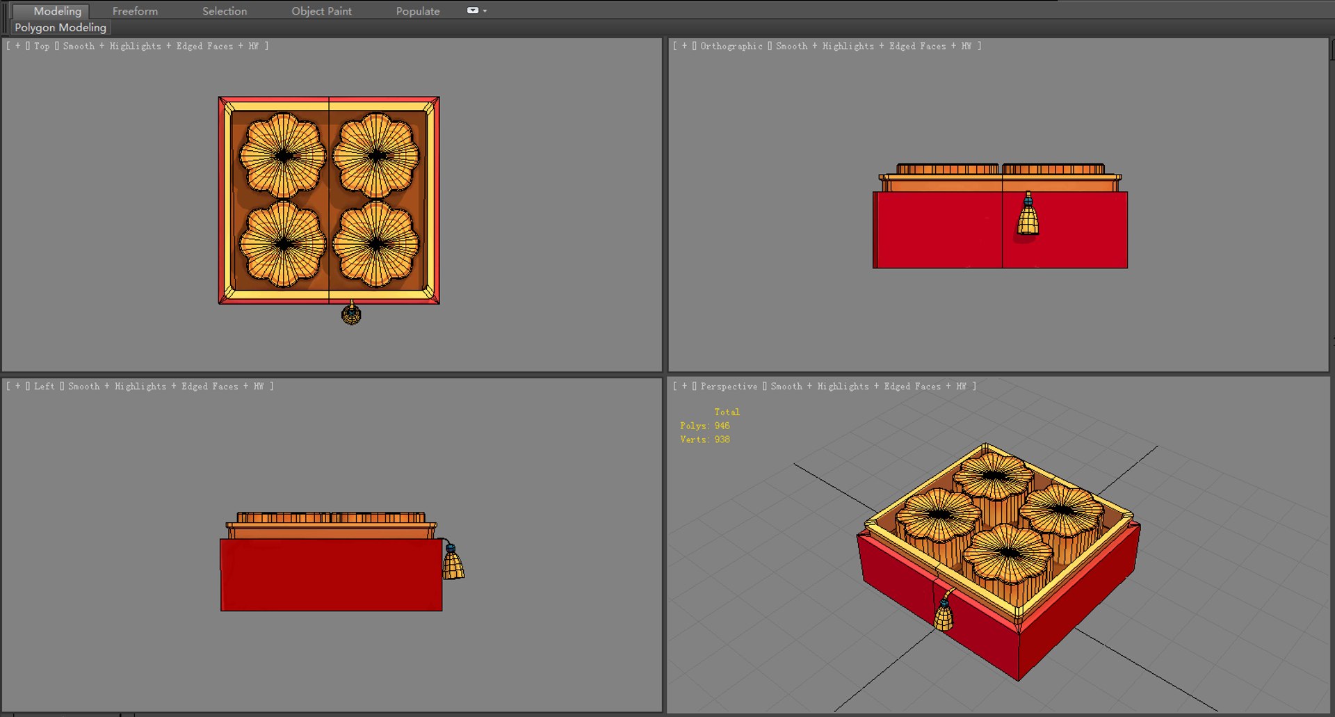 Mooncake Gift 3D Model - TurboSquid 1664049