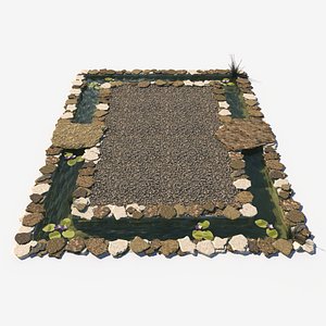 Decorative garden pond