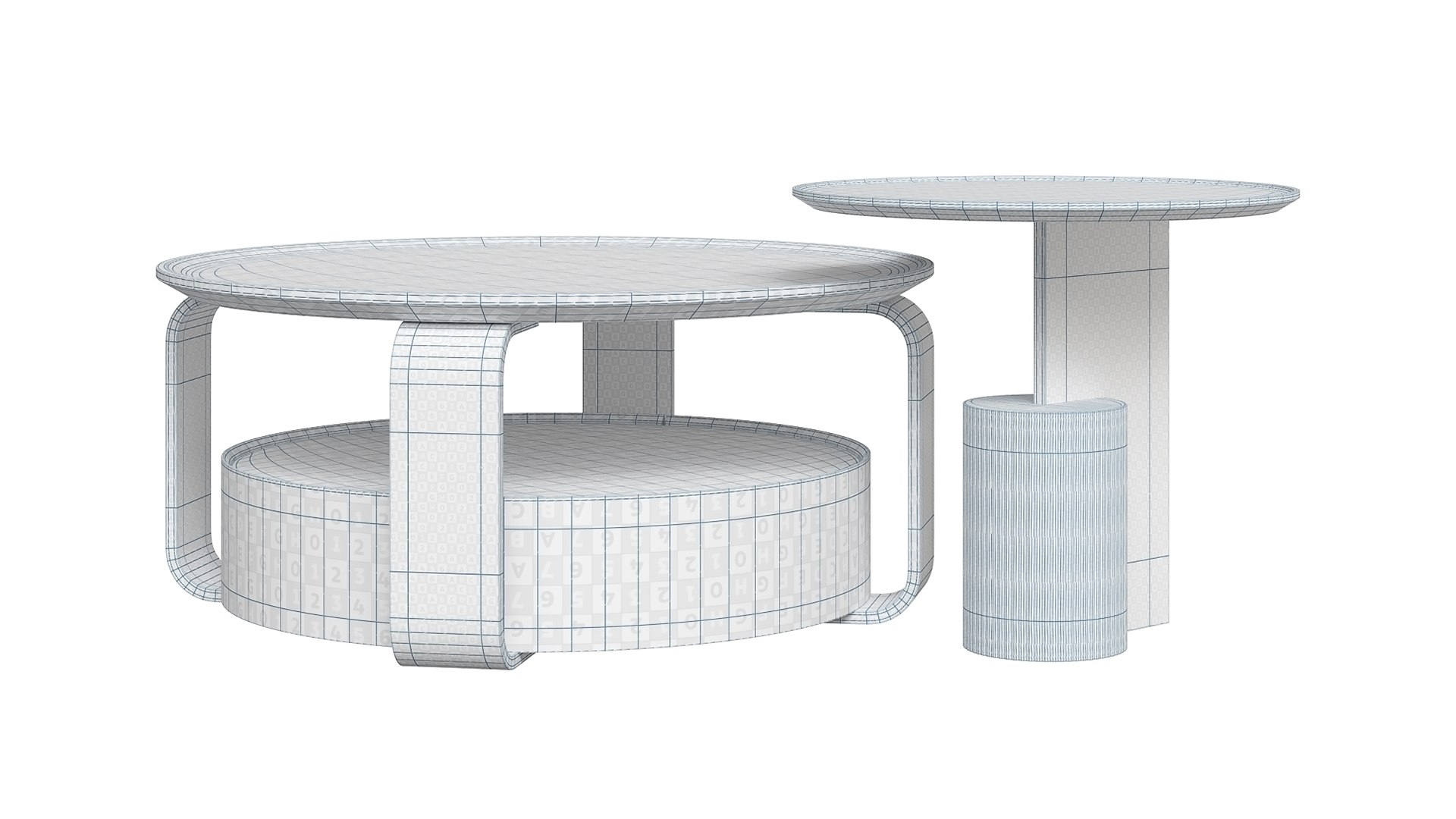 3D Victoria Queen Cossette Tables Model - TurboSquid 2550677
