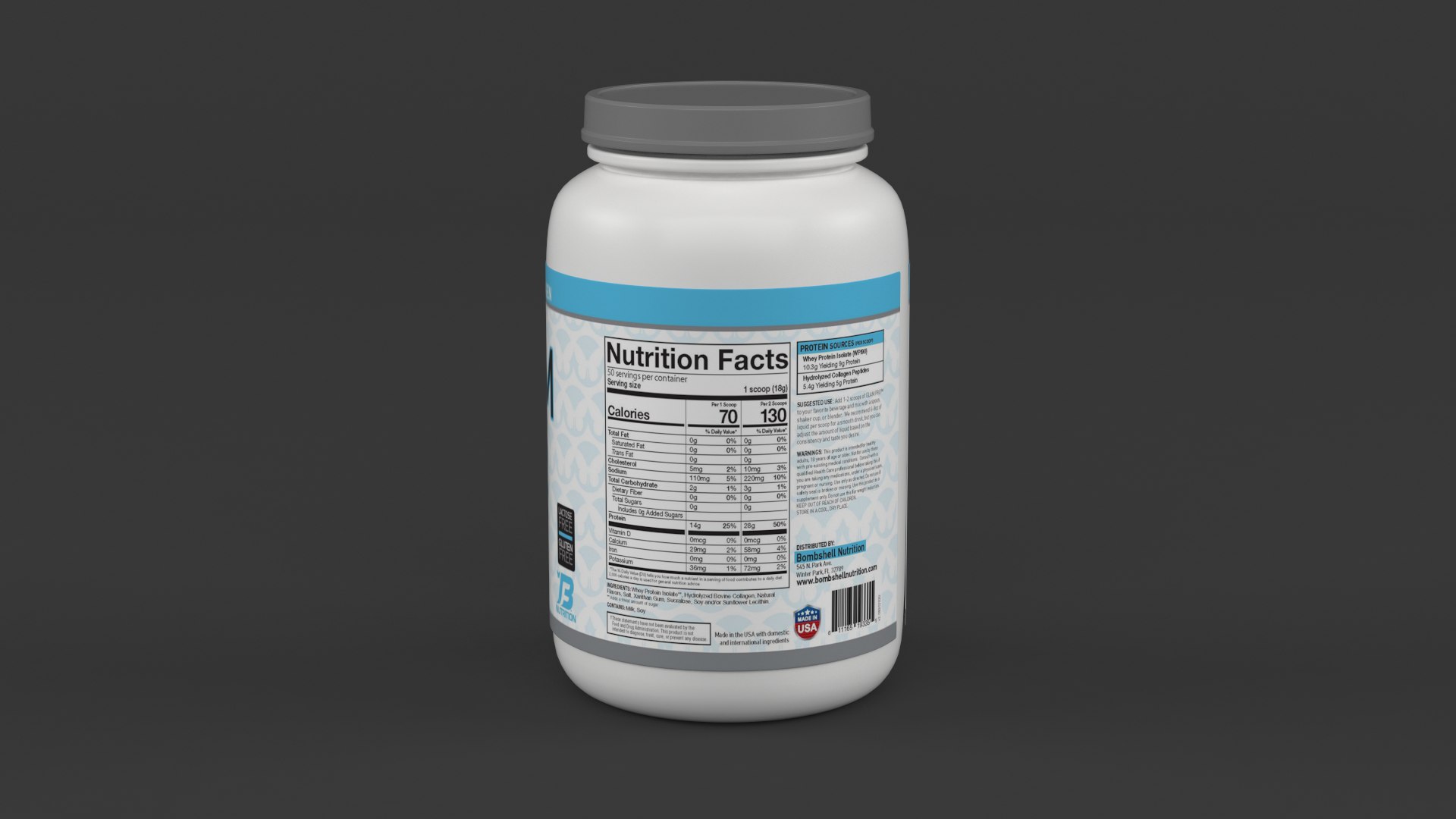 3D Protein Powders - TurboSquid 1794860
