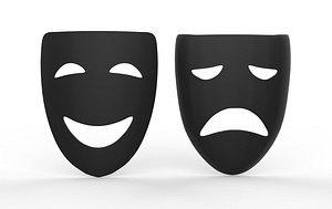 3D face mask 3D mode model