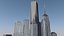 Dessin animé de la ville de New York Low Poly