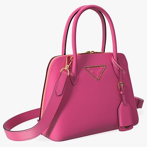 Fashionable Leather Bag Magenta model