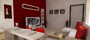 3d apartment interior