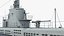 Sottomarino USS Drum SS-228 su supporti del cantiere navale