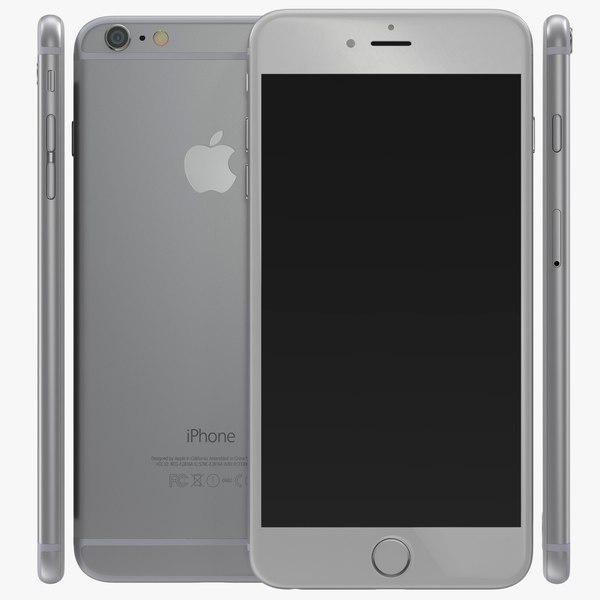 3d iphone 6 silver modeled model