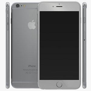 iPhone 6 Plus Silver 3D Model