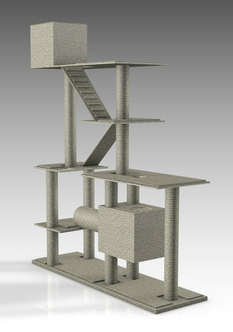 3D Cat Tree Model - TurboSquid 1275169