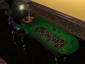 free roulette table 3d model