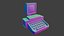 Máquina de escrever Low Poly