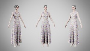 Dress 31 Pastel Organic Flow