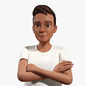 Relaxed and Cool Look Stylized 3D Young Male Character 3D