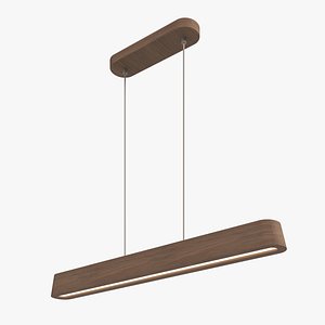 wooden pendant ceiling lamp 3D model