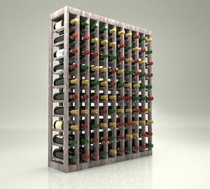 Wine rack 3D model