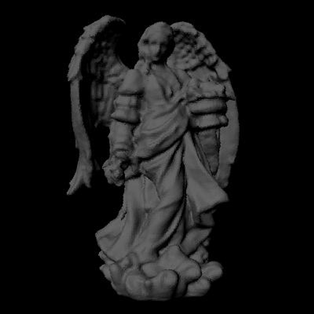 3D OBJ angel statue sculpture
