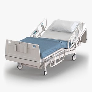 3D model Patient on Hospital Bed Rigged for Maya - TurboSquid 1862118