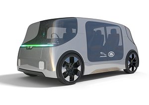 Jaguar Land Rover Vector Electric Shuttle with Interior model