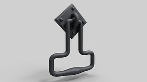 Door Handle Medieval M6 3D