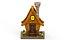 Casa de dibujos animados modelo 3D