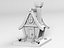 Casa de dibujos animados modelo 3D