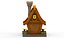 Casa de dibujos animados modelo 3D
