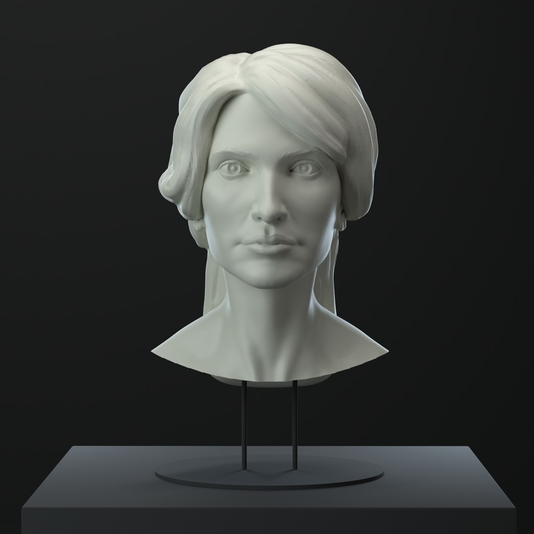 3d Female Head Model - Turbosquid 1390395