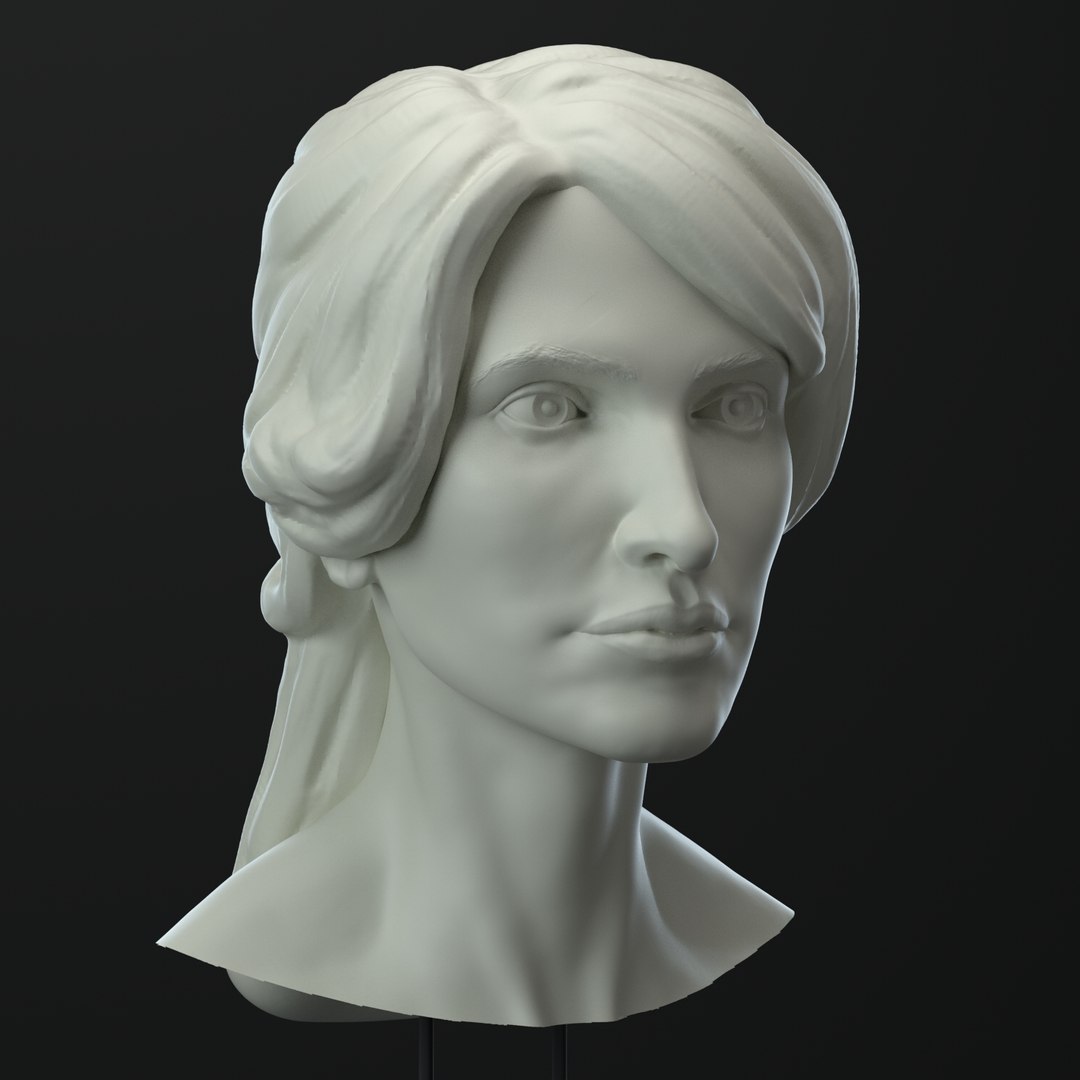 3D Female Head Model - TurboSquid 1390395