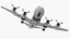 3D model South Korea P3 Orion Anti Submarine Plane Rigged for Cinema 4D