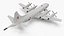 3D model South Korea P3 Orion Anti Submarine Plane Rigged for Cinema 4D