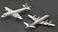 3D model South Korea P3 Orion Anti Submarine Plane Rigged for Cinema 4D