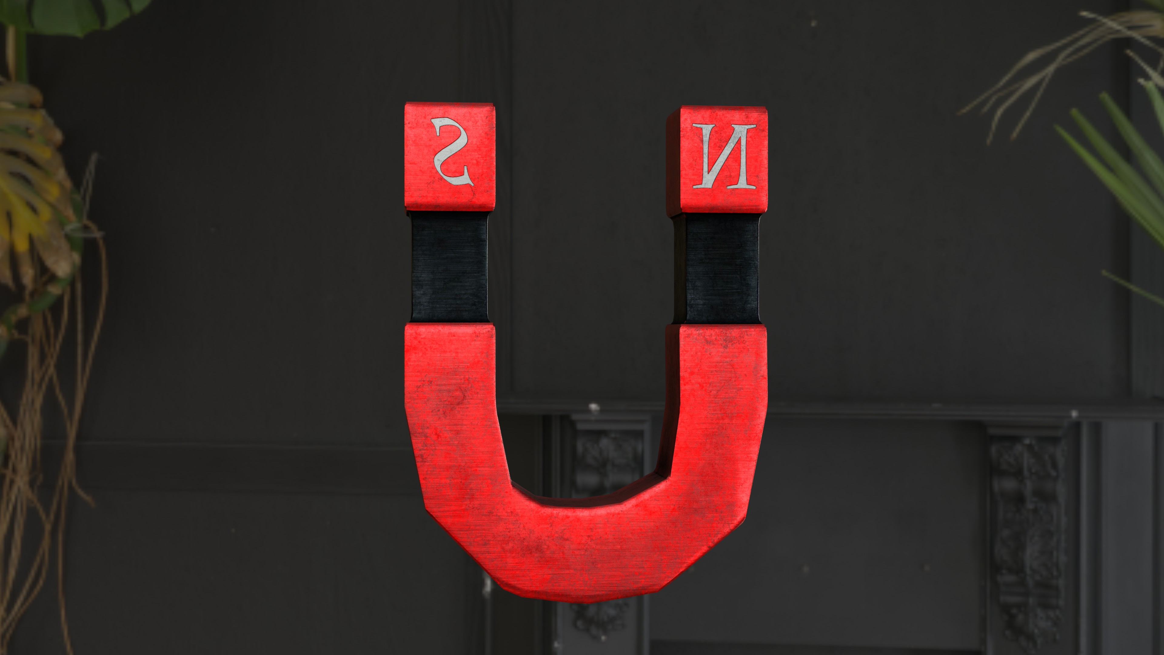 Free Stylized Magnet - Red 3D - TurboSquid 1962104