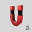 Stylized Magnet - Red