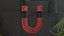 Stylized Magnet - Red