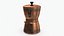3D copper coffee pot