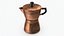 3D copper coffee pot