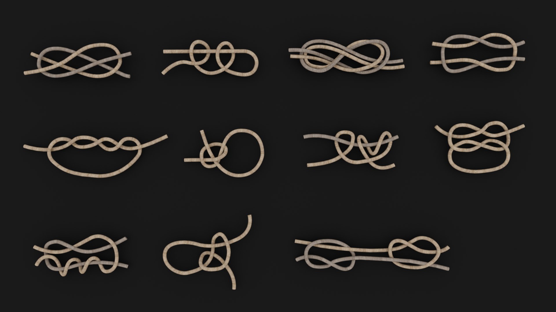 Strong Rope Collection Model - TurboSquid 2186868