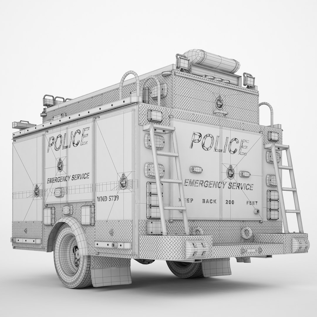 Police Emergency Service Model - TurboSquid 1662313