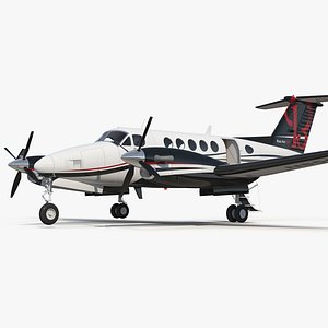 Beechcraft Super King Air 250 3D Model