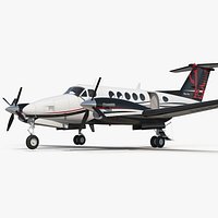 Beechcraft Super King Air 250 3D Model